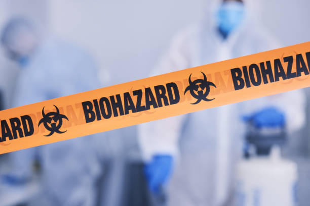 Professional Biohazard Cleanup technician working in Cresskill, NJ